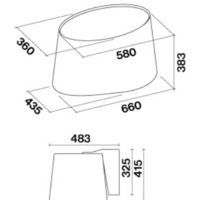 Falmec Mare E-ion 66 450 м3/ч (черный) Image #4