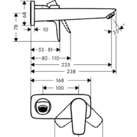 Hansgrohe Talis E 71734670 (черный матовый) Image #2
