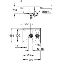 Grohe K500 60-C 55.5/46 1.5 31648AP0 (черный гранит) Image #2