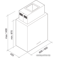 Falmec Design Laguna Isola Pannellabile 800 (90) Image #5