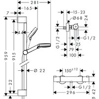 Hansgrohe Crometta Vario / Ecostat 1001 CL Combi 27813400 Image #7