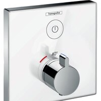 Hansgrohe ShowerSelect Glass 15737400 (белый/хром)