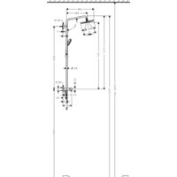 Hansgrohe Croma 220 Showerpipe Reno (27224000) Image #2