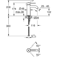 Grohe Essence S-Size 23590A01 (темный графит) Image #2