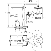 Grohe Euphoria SmartControl System 260 Mono 26509000 Image #11