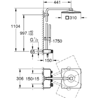Grohe Euphoria SmartControl System 310 Cube Duo 26508LS0 (б.луна/хром) Image #3
