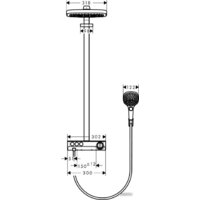 Hansgrohe Raindance Select E 300 3jet Showerpipe [27127400] Image #3
