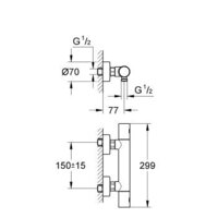 Grohe Grohtherm 1000 Cosmopolitan [34065000] Image #2