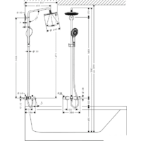 Hansgrohe Raindance Select 240 Showerpipe (27117000) Image #2