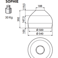 Falmec Sophie Circle-Tech Island 54 600 м3/ч (оловянный) Image #2