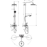 Hansgrohe Montreux Showerpipe 1jet 16572820 Image #2