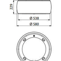 Falmec Soffio Circle-Tech Island 58 600 м3/ч (белый) Image #5