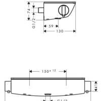 Hansgrohe Ecostat Select 13111400 (хром/белый) Image #4