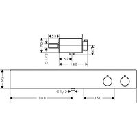 Hansgrohe ShowerTablet 600 13108000 (хром) Image #9