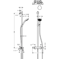 Hansgrohe Croma Select S Multi SemiPipe 27247400 Image #4