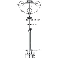 Hansgrohe Croma Select S 180 2jet [27351400] Image #3