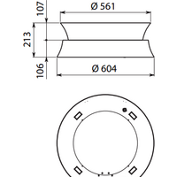Falmec Dama Circle-Tech Island 60 600 м3/ч (медь) Image #4