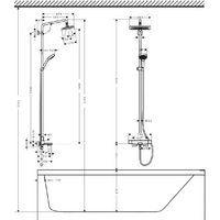 Hansgrohe Croma E Showerpipe 280 1jet 27687000 Image #6
