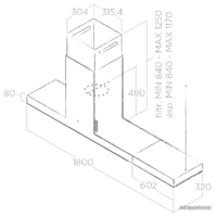 Elica Haiku Island WH/A/180 Image #3