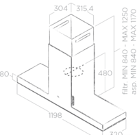 Elica Haiku Island WH/A/120 Image #3