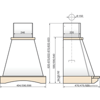 Elikor Ротонда 60П-650-П3Л (бежевый/дуб) Image #2
