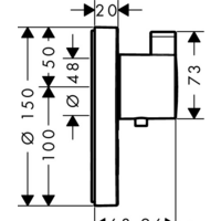 Hansgrohe ShowerSelect S Highflow 15742000 Image #2