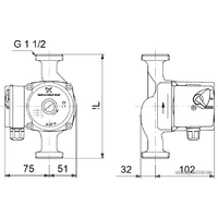 Grundfos UPS 25-40 N 180 Image #2