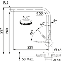 Franke Atlas Neo поворотный излив 115.0550.424 (черный/нержавеющая сталь) Image #2