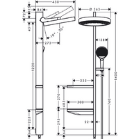 Hansgrohe Rainfinity Showerpipe 360 1jet 26842000 (хром) Image #2