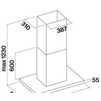 Falmec Lumina NRS Island 90 800 м3/ч (черный) Image #2