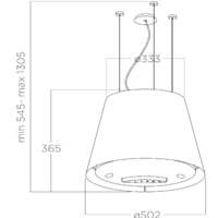 Elica Easy UX BL Mat/F/50 Image #4