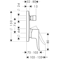 Hansgrohe Metris 31493000 Image #2